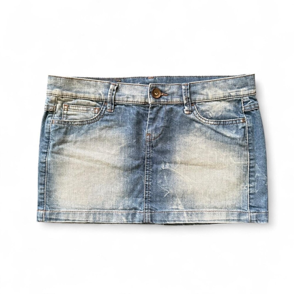 Benetton Women's Blue and Navy Skirt